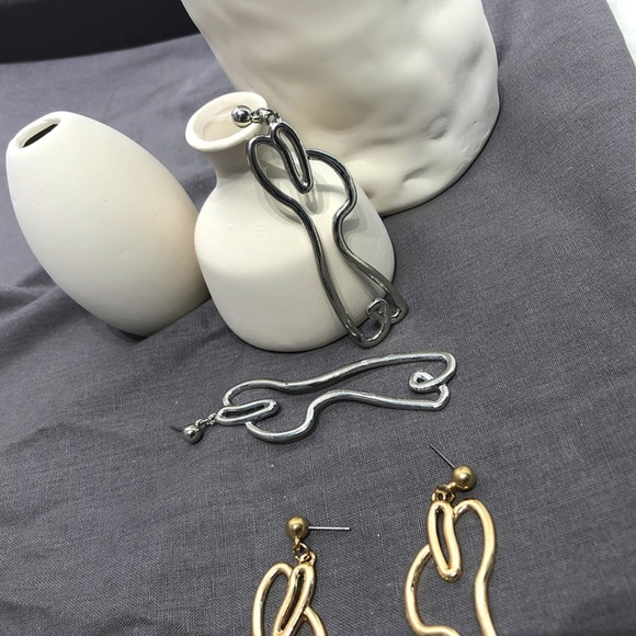 Last Pair ❤️ Dancing Figure Earrings Abstract - Picture 7 of 8